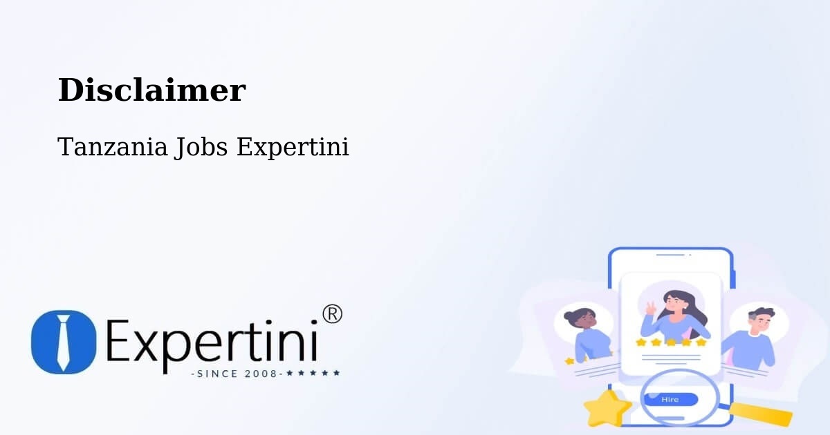 Disclaimer – Nanyamba - Tanzania Jobs Expertini