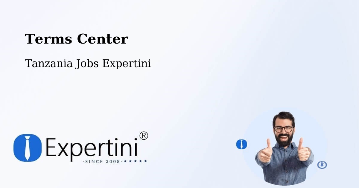 Terms of Service – Nanyamba - Tanzania Jobs Expertini